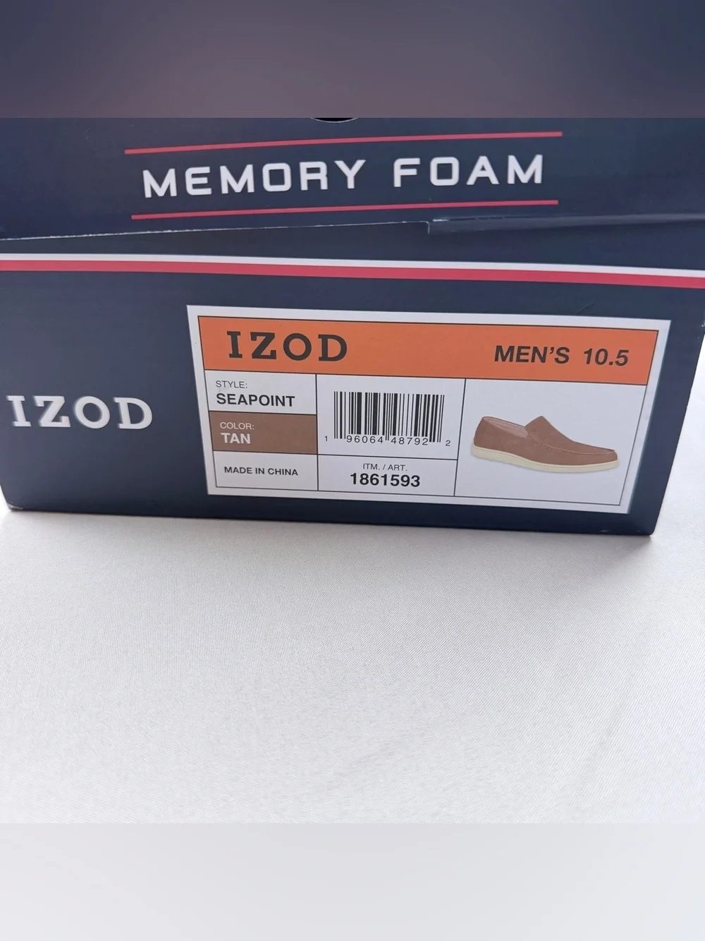 Men's Izod Casual Slip-On Shoes in Brown - Comfortable Everyday Style
